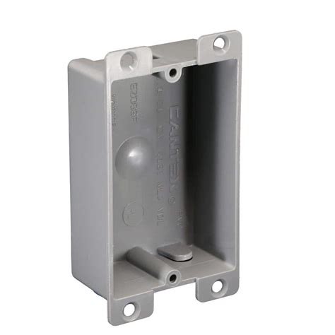 shallow electric box metal|switch mounted in shallow box.